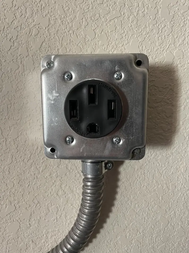 NEMA 14-50 outlet installed for Smart Home Electrical in D'Iberville